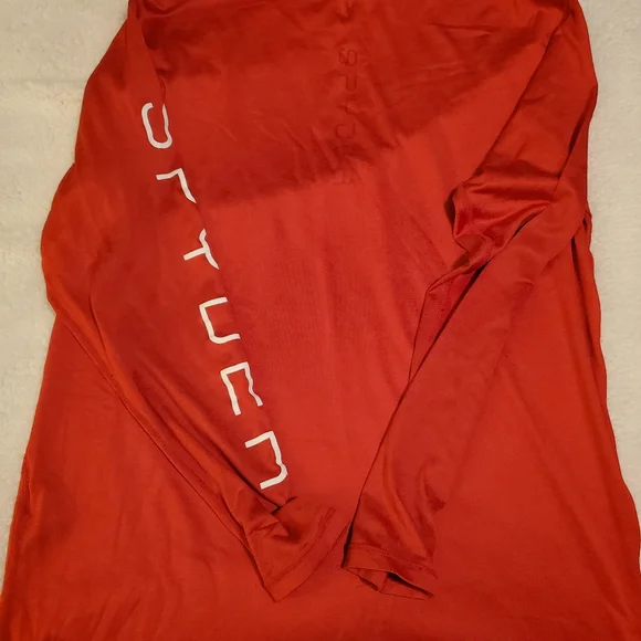 Mens Spyder Swim shirt.  Size M,    red and white - Picture 4 of 5